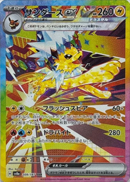 画像1: サンダースex【SAR】{209/187} [SV8a]【未鑑定シングル】 (1)